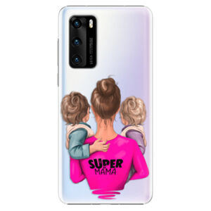 Plastové puzdro iSaprio - Super Mama - Two Boys - Huawei P40