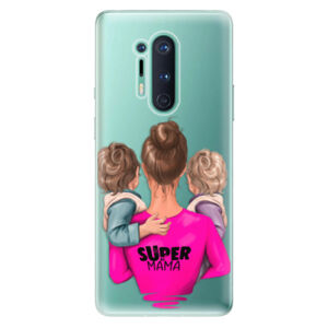Odolné silikónové puzdro iSaprio - Super Mama - Two Boys - OnePlus 8 Pro