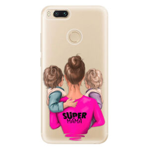 Odolné silikónové puzdro iSaprio - Super Mama - Two Boys - Xiaomi Mi A1