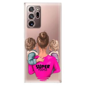 Odolné silikónové puzdro iSaprio - Super Mama - Two Boys - Samsung Galaxy Note 20 Ultra