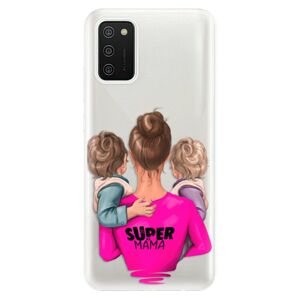 Odolné silikónové puzdro iSaprio - Super Mama - Two Boys - Samsung Galaxy A02s