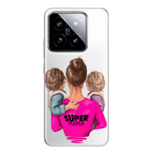 Odolné silikónové puzdro iSaprio - Super Mama - Two Boys - Xiaomi 14