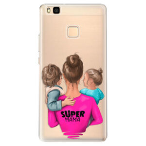Plastové puzdro iSaprio - Super Mama - Boy and Girl - Huawei Ascend P9 Lite