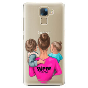 Plastové puzdro iSaprio - Super Mama - Boy and Girl - Huawei Honor 7