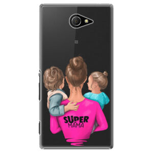 Plastové puzdro iSaprio - Super Mama - Boy and Girl - Sony Xperia M2