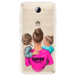 Plastové puzdro iSaprio - Super Mama - Boy and Girl - Huawei Y5 II / Y6 II Compact
