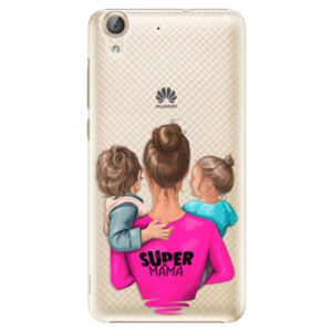 Plastové puzdro iSaprio - Super Mama - Boy and Girl - Huawei Y6 II