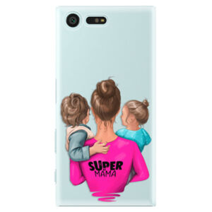 Plastové puzdro iSaprio - Super Mama - Boy and Girl - Sony Xperia X Compact