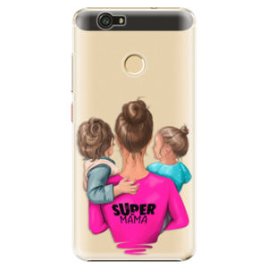 Plastové puzdro iSaprio - Super Mama - Boy and Girl - Huawei Nova
