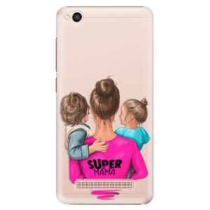 Plastové puzdro iSaprio - Super Mama - Boy and Girl - Xiaomi Redmi 4A