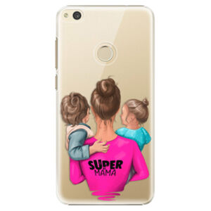 Plastové puzdro iSaprio - Super Mama - Boy and Girl - Huawei P8 Lite 2017