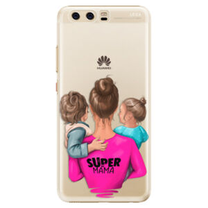 Plastové puzdro iSaprio - Super Mama - Boy and Girl - Huawei P10