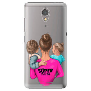 Plastové puzdro iSaprio - Super Mama - Boy and Girl - Lenovo P2