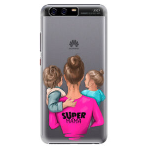 Plastové puzdro iSaprio - Super Mama - Boy and Girl - Huawei P10 Plus