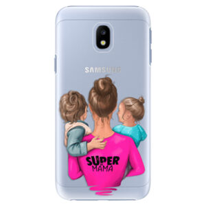 Plastové puzdro iSaprio - Super Mama - Boy and Girl - Samsung Galaxy J3 2017