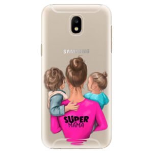 Plastové puzdro iSaprio - Super Mama - Boy and Girl - Samsung Galaxy J5 2017