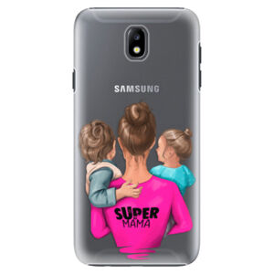 Plastové puzdro iSaprio - Super Mama - Boy and Girl - Samsung Galaxy J7 2017