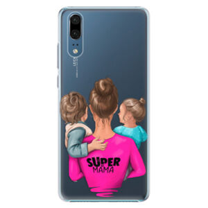 Plastové puzdro iSaprio - Super Mama - Boy and Girl - Huawei P20
