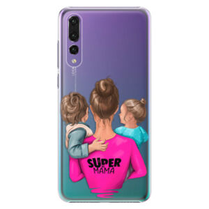 Plastové puzdro iSaprio - Super Mama - Boy and Girl - Huawei P20 Pro