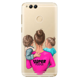Plastové puzdro iSaprio - Super Mama - Boy and Girl - Huawei Honor 7X