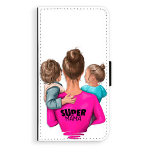 Flipové puzdro iSaprio - Super Mama - Boy and Girl - Huawei P10 Plus