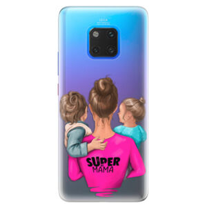 Silikónové puzdro iSaprio - Super Mama - Boy and Girl - Huawei Mate 20 Pro