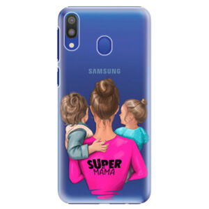 Plastové puzdro iSaprio - Super Mama - Boy and Girl - Samsung Galaxy M20