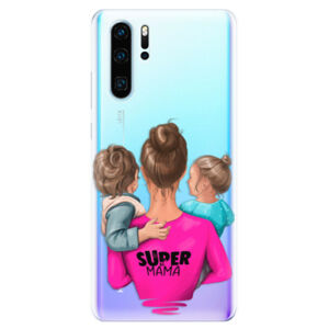 Odolné silikonové pouzdro iSaprio - Super Mama - Boy and Girl - Huawei P30 Pro