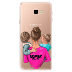 Odolné silikónové puzdro iSaprio - Super Mama - Boy and Girl - Samsung Galaxy J4+