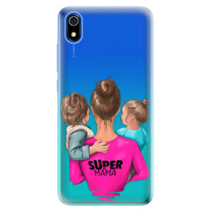 Odolné silikónové puzdro iSaprio - Super Mama - Boy and Girl - Xiaomi Redmi 7A