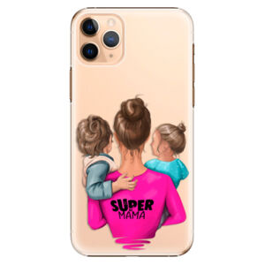 Plastové puzdro iSaprio - Super Mama - Boy and Girl - iPhone 11 Pro Max