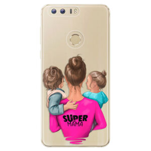 Odolné silikónové puzdro iSaprio - Super Mama - Boy and Girl - Huawei Honor 8