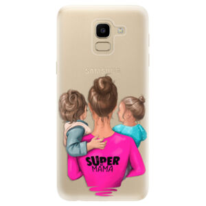 Odolné silikónové puzdro iSaprio - Super Mama - Boy and Girl - Samsung Galaxy J6