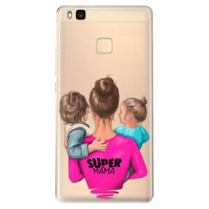 Odolné silikónové puzdro iSaprio - Super Mama - Boy and Girl - Huawei Ascend P9 Lite