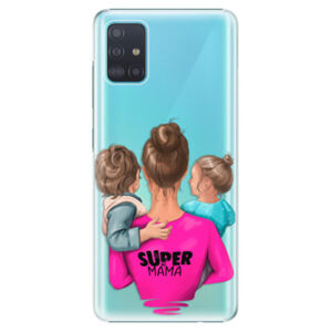 Plastové puzdro iSaprio - Super Mama - Boy and Girl - Samsung Galaxy A51