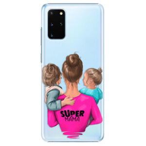 Plastové puzdro iSaprio - Super Mama - Boy and Girl - Samsung Galaxy S20+