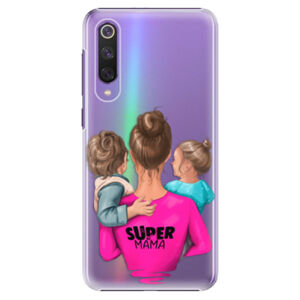 Plastové puzdro iSaprio - Super Mama - Boy and Girl - Xiaomi Mi 9 SE