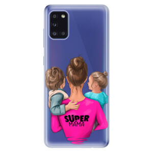 Odolné silikónové puzdro iSaprio - Super Mama - Boy and Girl - Samsung Galaxy A31
