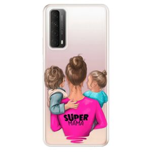 Odolné silikónové puzdro iSaprio - Super Mama - Boy and Girl - Huawei P Smart 2021