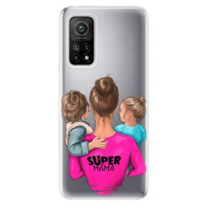 Odolné silikónové puzdro iSaprio - Super Mama - Boy and Girl - Xiaomi Mi 10T / Mi 10T Pro
