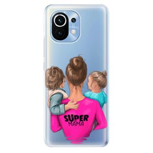 Odolné silikónové puzdro iSaprio - Super Mama - Boy and Girl - Xiaomi Mi 11