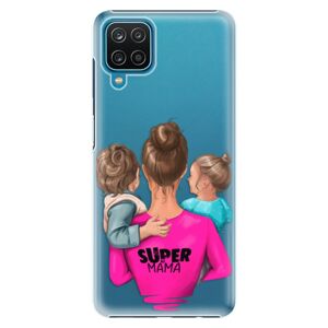 Plastové puzdro iSaprio - Super Mama - Boy and Girl - Samsung Galaxy A12