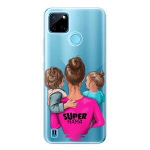 Odolné silikónové puzdro iSaprio - Super Mama - Boy and Girl - Realme C21Y / C25Y