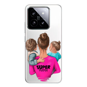 Odolné silikónové puzdro iSaprio - Super Mama - Boy and Girl - Xiaomi 14