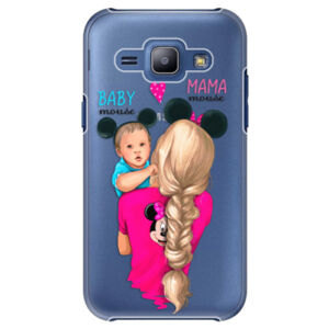 Plastové puzdro iSaprio - Mama Mouse Blonde and Boy - Samsung Galaxy J1