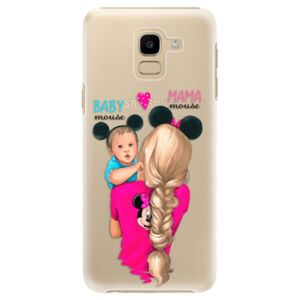 Plastové puzdro iSaprio - Mama Mouse Blonde and Boy - Samsung Galaxy J6