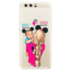 Silikónové puzdro iSaprio - Mama Mouse Blonde and Boy - Huawei P10