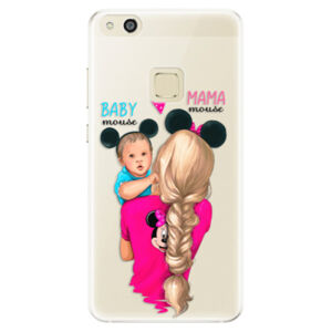 Silikónové puzdro iSaprio - Mama Mouse Blonde and Boy - Huawei P10 Lite