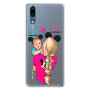 Silikónové puzdro iSaprio - Mama Mouse Blonde and Boy - Huawei P20