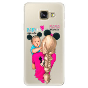 Silikónové puzdro iSaprio - Mama Mouse Blonde and Boy - Samsung Galaxy A5 2016